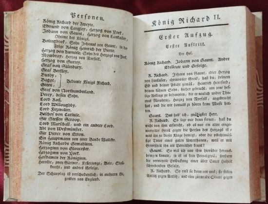 Kniha Neue Ausgabe od Williama Shakespeara, rok 1776