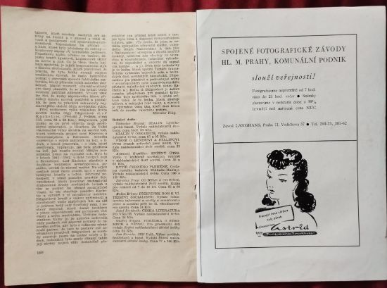 Praha-Moskva, Revue pro kulturní a hospodářskou spolupráci ČSR a SSSR z roku 1950.