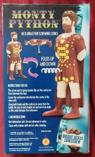 Figurka Monty Python s vývrtkou