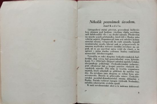Brožura Komunistický puč v Brně-Oslavanech z roku 1930