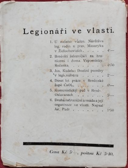 Brožura Komunistický puč v Brně-Oslavanech z roku 1930