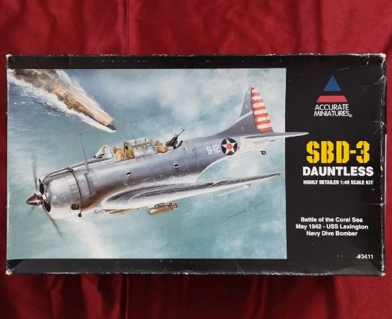 Plastový model letadla SBD-3 Dauntless v měřítku 1:48