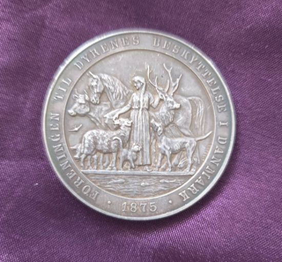 Stříbrná medaile na počest krále dánského krále Kristiána X.