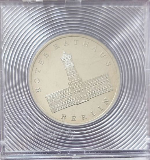 Pamětní 5 marková mince z NDR z roku 1987