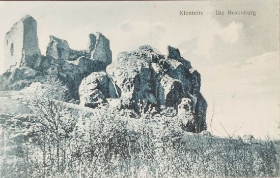 Pohlednice Klentnitz - Die Rosenburg - malý formát